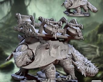 Siege Weapon Armoured Dinosaur Epic Boss - Artisan Guild Dungeons & Dragons 32mm