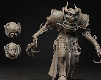 Goetic Warlock - Necromancer Lich - Ashen Armies - Grimdark Wargaming - D&D 35mm