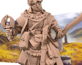 Desert Cleric Egyptian Light Healer - Bite the Bullet - Dungeons and Dragons