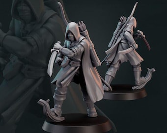 Male Forest Ranger - Rogue Archer - Galaad Miniatures - Dungeons and Dragons