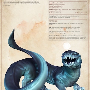Frost Salamander - Monster - Yasashii Kyojin Studios - Dungeons and ...
