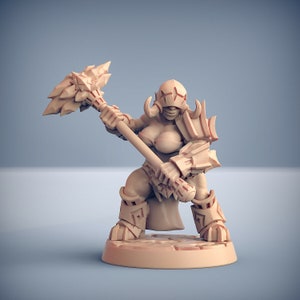 Dwarf Barbarian Reaver  - Artisan Guild Fantasy Dungeons and Dragons Miniature