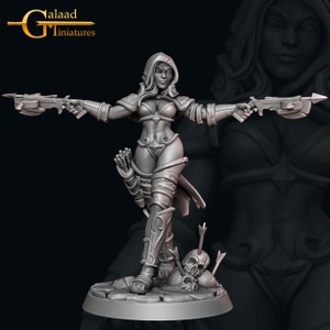 Demon Witch Hunter 02 - Galaad Miniatures - Fantasy Dungeons and Dragons Mini