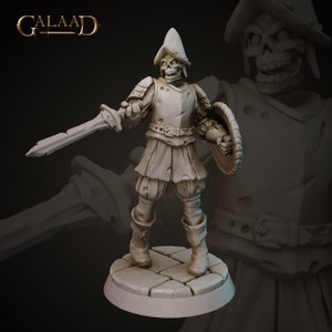 Undead Skeleton E - Fighter - Galaad Miniatures - Dungeons and Dragons