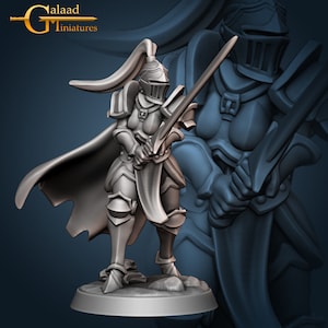 Fighter - Paladin Female Greatsword- Galaad Miniatures - Fantasy D&D
