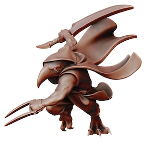 Kenku Rogue Assassin - Dungeons and Dragons - Miniature Tabletop RPG 32mm
