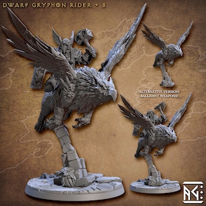 Dwarf Gryphon Rider C - Fighter - Artisan Guild - Dungeons and Dragons