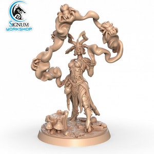 Witch Doctor Necromancer - Signum Games - Fantasy Dungeons and Dragons Mini