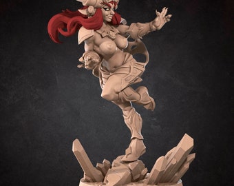 Kobold - NSFW Exotic Pinup Topless - Bite the Bullet - D&D Mini 32mm