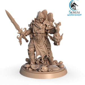 Templar Knight Demon Hunter - Signum Games - Fantasy Dungeons and Dragons Mini