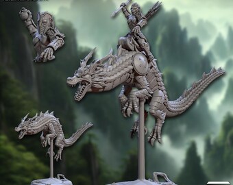 Spiritual Dragon Rider - Cavalry Monkey - Artisan Guild - Dungeons and Dragons