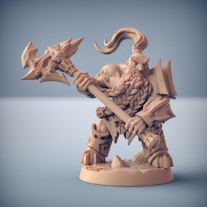 Dwarf Barbarian Reaver  - Artisan Guild Fantasy Dungeons and Dragons Miniature