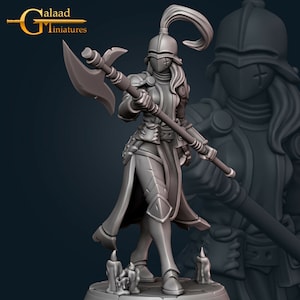 Knight 5 Paladin Fighter - Galaad Miniatures - Fantasy Dungeons and Dragons Mini