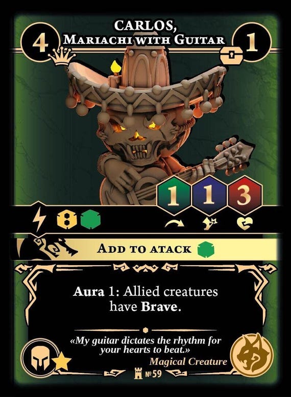 Carlos - Mariachi Pumpkin Bard - Signum Games- Fantasy Dungeons