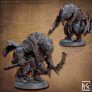Lizardman C - Fighter - ALTERNATE - Artisan Guild - Dungeons and Dragons