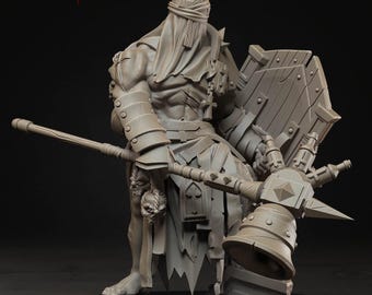 Communicant - Muscular Zealot WW1 WW2 - Ashen Armies - Grimdark Wargaming - D&D