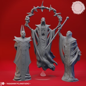 Red Wizards - Yasashii - Monster Dungeons and Dragons 32 mm Fantasy D&D