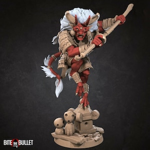 Oni Samurai - Bite the Bullet - Fantasy D&D Miniature
