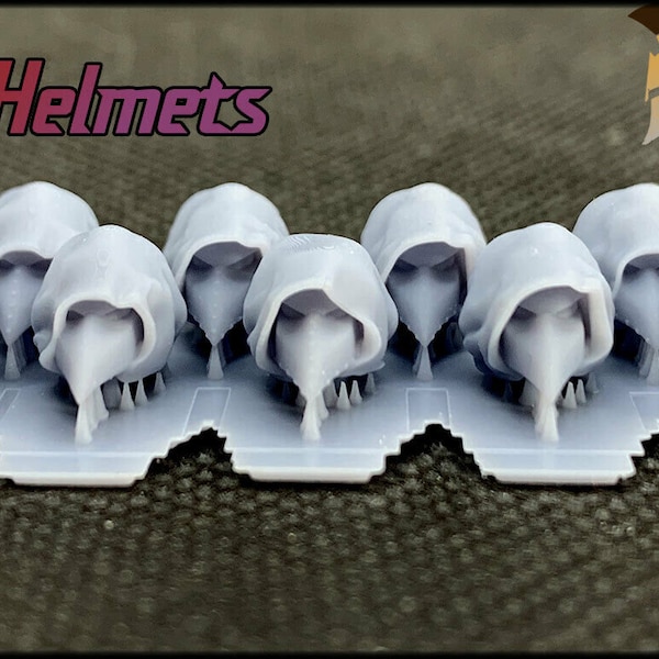 10x Plague Doctor Helmets - Marine bits War gaming Sci-Fi Custom 32mm