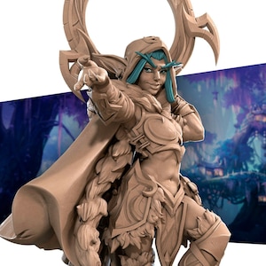 Night Wood Elf Rogue v1 - Bite the Bullet - Fantasy Dungeons & Dragons Miniature