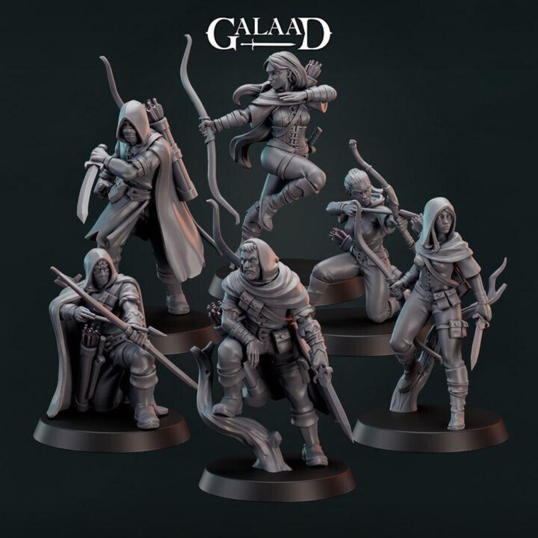 Forest Ranger Bundle - Hunter Archer - Galaad Miniatures - Dungeons and ...
