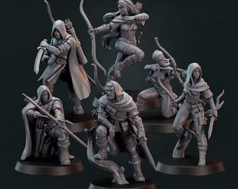 Forest Ranger Bundle - Hunter Archer - Galaad Miniatures - Dungeons and Dragons