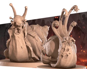 2x Pestillence Snails Diseased Slugs - Bite the Bullet - Dungeons & Dragons 35mm
