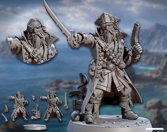 Old Garrick Brimstone - Pirate Captain - Artisan Guild - Dungeons and Dragons