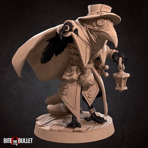 Jen - Kenku - Plague Doctor - Bite the Bullet - 32mm Fantasy D&D Miniature