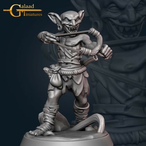 Goblin Male Fighter 4 - Galaad Miniatures - Fantasy Dungeons and Dragons Mini