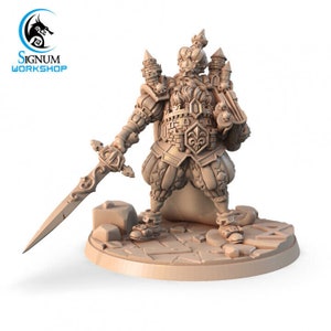 Carl - Warrior King - Signum Games - Fantasy Dungeons and Dragons Mini