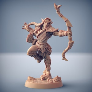 Wood Elf Ranger - Artisan Guild Fantasy Dungeons and Dragons Miniature Tabletop