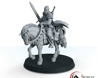 Witch Hunter Geralt Witcher White Wolf - Mounted - Signum Games - Fantasy Dungeons and Dragons