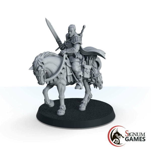 Witch Hunter Geralt Witcher White Wolf - Mounted - Signum Games - Fantasy Dungeons and Dragons