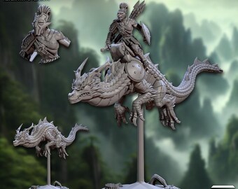 Spiritual Dragon Rider - Scout Monkey - Artisan Guild - Dungeons and Dragons