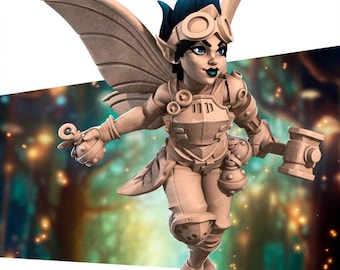 Pixie Fairy Artificer Engineer Tinkerer - Bite the Bullet - Dungeons and Dragons
