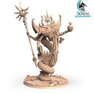 Serpentine Demon Sorceress - Signum Games - Fantasy Dungeons and Dragons Mini