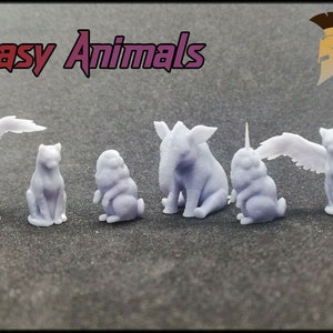 Animales pequeños - Familiares Avernus Lulu Tressym Almiraj - Miniaturas de D&D con impresiones dinámicas