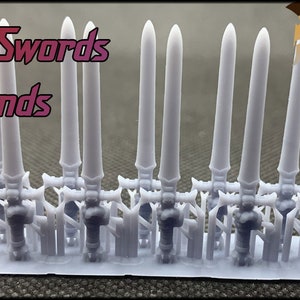 10x Held Knightly Templar Power Swords - Marine bits War gaming Sci-Fi Custom