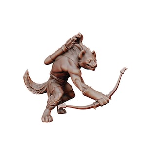 Gnoll Archer Ranger Hunter - Dungeons and Dragons - Fantasy Miniature Tabletop