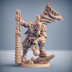 Oni Orc Warlord - Artisan Guild Fantasy Dungeons and Dragons Miniature Tabletop