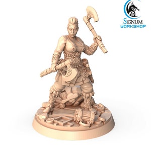 Shield Maiden - Viking Warrior A - Signum Games - Fantasy Dungeons and Dragons