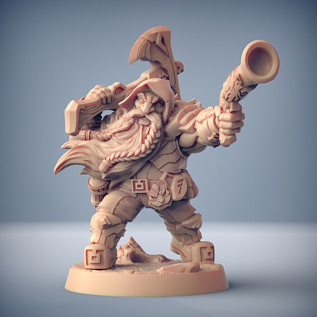 Dwarf Oathbreaker Ranger - Miniatura Artisan Guild Per Dungeons And Dragons - Non Dipinta
