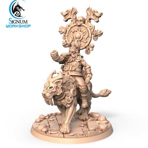 Norse Mounted Standard Bearer - Signum Games - Fantasy Dungeons and Dragons Mini