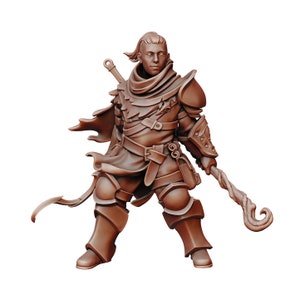 Human Male Warlock Wizard - Dungeons and Dragons - Miniature Tabletop RPG 32mm