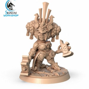 Zwergin / Gnom Königin Kriegerin - Signum Games - Fantasy Dungeons and Dragons Mini