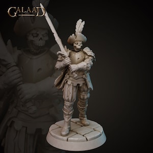Undead Skeleton B - Fighter - Galaad Miniatures - Dungeons and Dragons