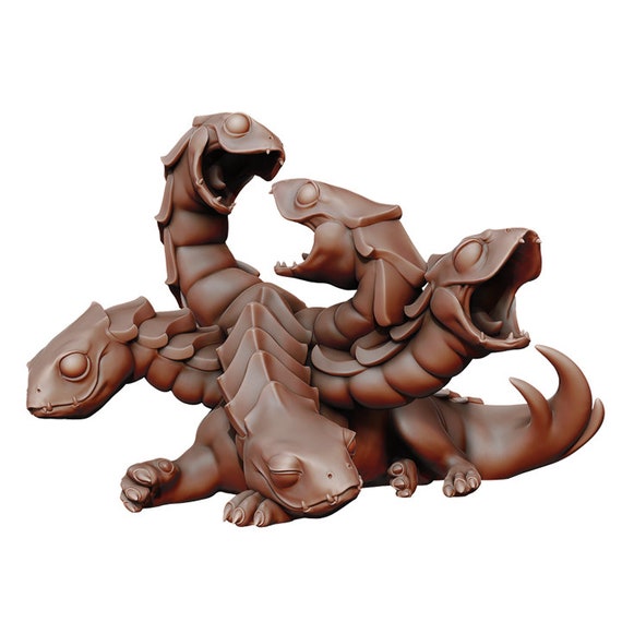 Baby Hydra Miniature – Dungeons and Dragons RPG, Manuel Boria