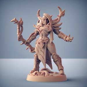 Wood Elf Champion Artisan Guild Fantasy Dungeons and Dragons Miniature Tabletop