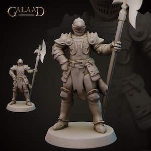 Spear Knight B - Paladin - Galaad Miniatures - Dungeons and Dragons